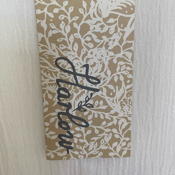 Harlow White Jasmine Woven Lightweight Oversized Short Sleeve Top- Sz-S - Picture 13 of 15